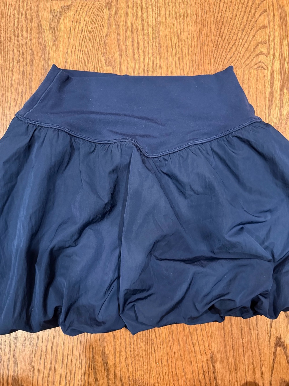 Women's Navy Bubble Skort